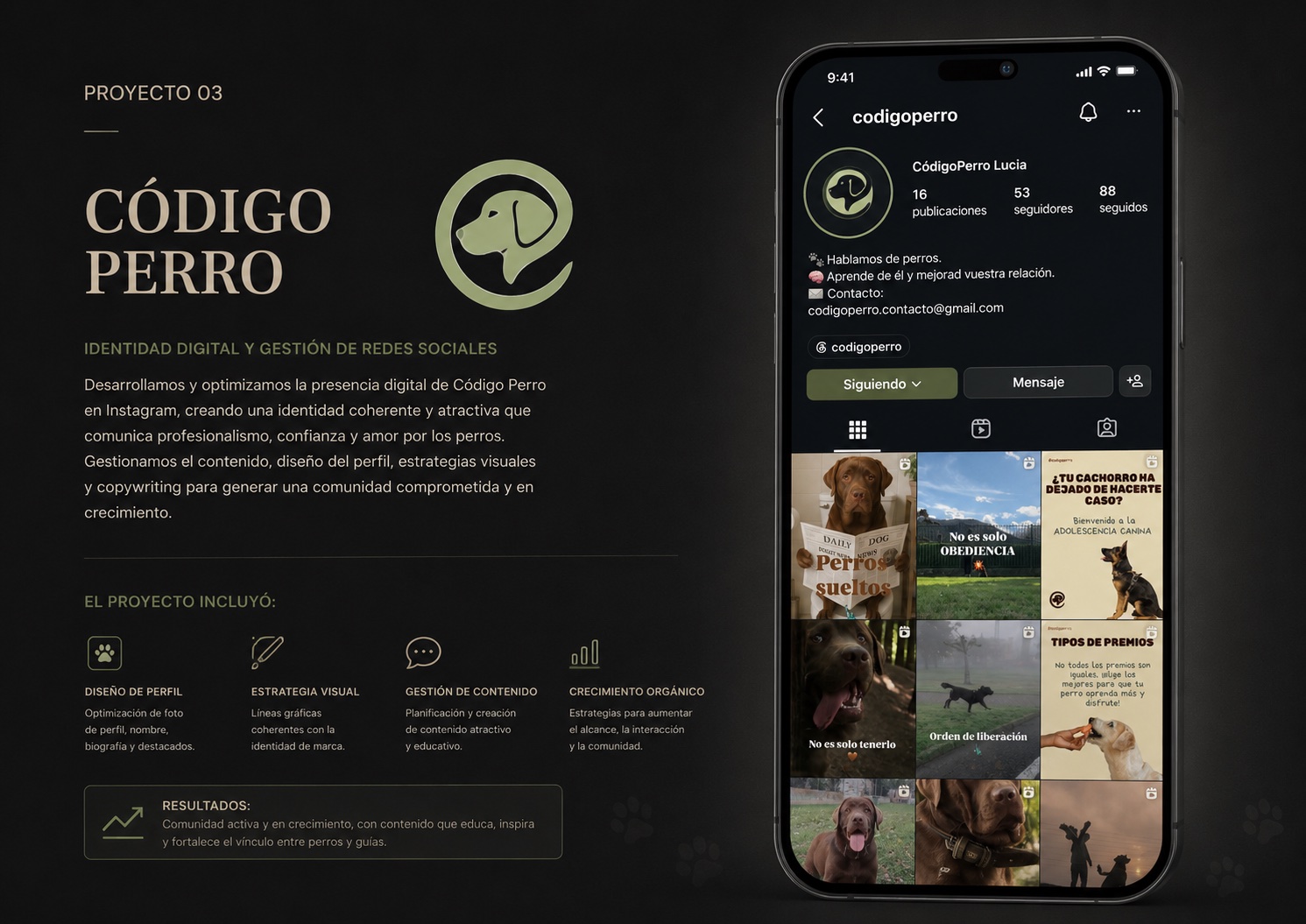 Código Perro · Identidad visual del proyecto